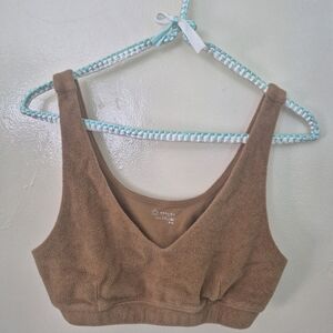 Aerie Tan Terrycloth Bralette